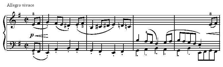 Bach Bourree BWV 996